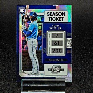 2022 Bobby Witt Jr. RC Holo Refractor Optic Contenders Kansas City Royals